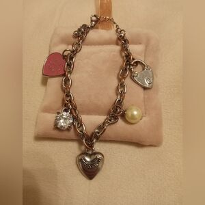 Silver Heart Charm Bracelet